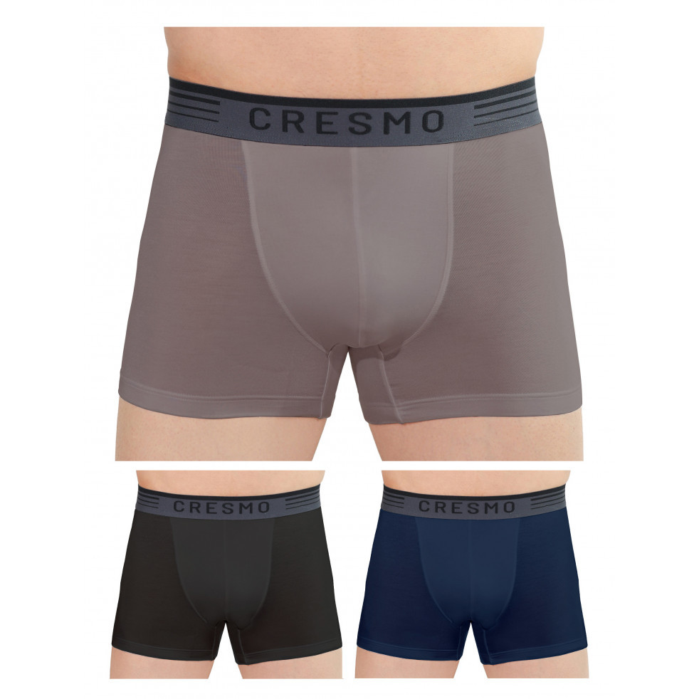 Men's Microbial Micro Modal Underwear Breathable Ultra Soft Trunks-Multicolor