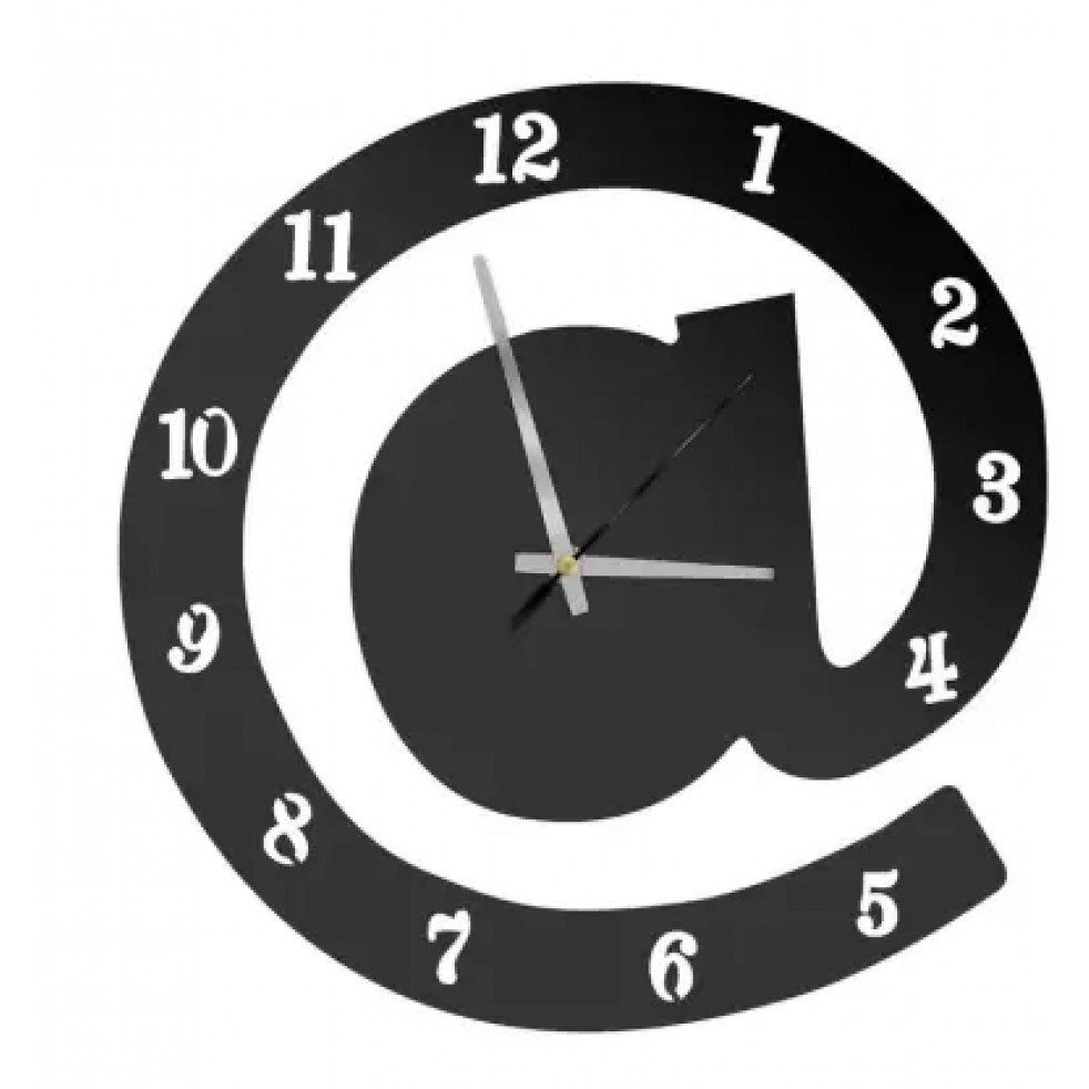 Fashion Bay Pocwc0822 Analog 28X28Cmwall Clock(Black, Without Glass, Standard)