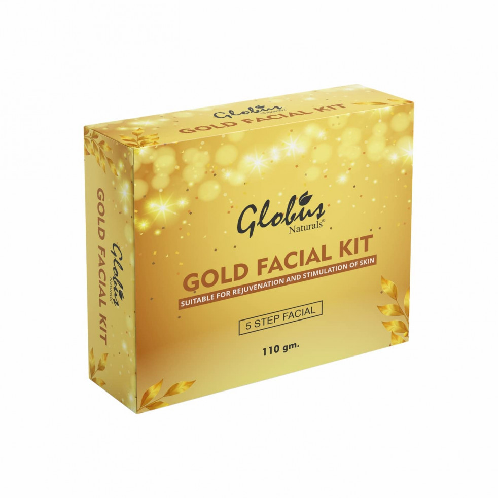 Globus Naturals Gold Facial Kit For Illuminating Skin 5 Step,110 G
