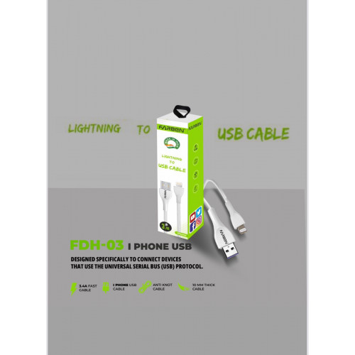 Farben 3.4A Imported Lightening Cable