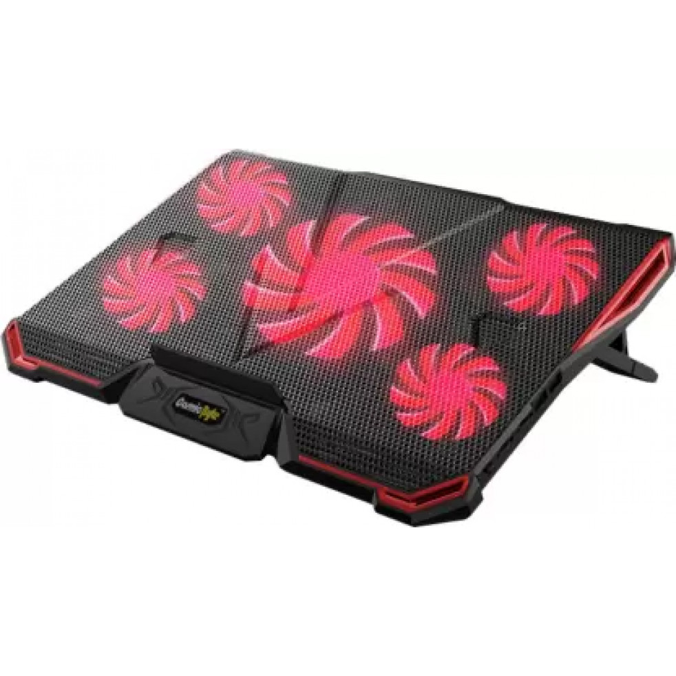 Cosmic Byte Asteroid Upto 17.3''Laptop 5 Fan Cooling Pad red