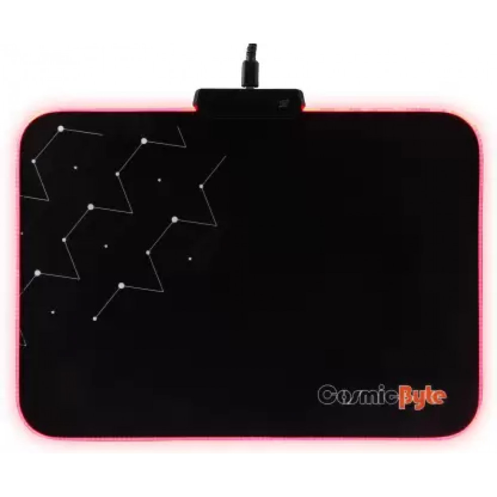 Cosmic Byte Volcano Foldable with 7 Color RGB Effects Mousepad (Multicolor)