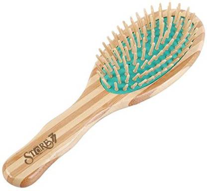 Connectwide Body bath brush round shape Body Brush Solid Wood Frame & Hair Exfoliating Brush(Light Salmon Rose)