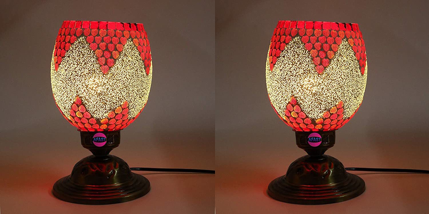 Glass Mosaic Table Lamp For Designer Lighting Effect, LED Compatible
