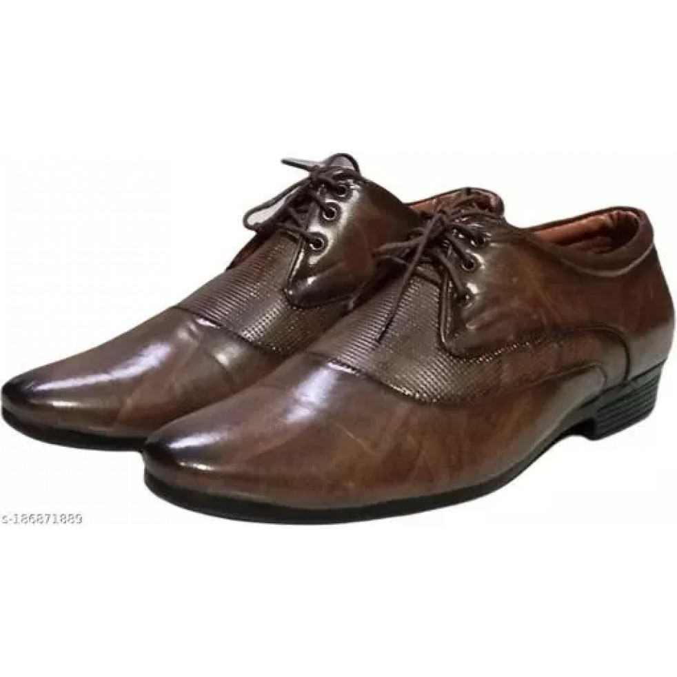 Unique Trendy Men Formal Shoes-Brown