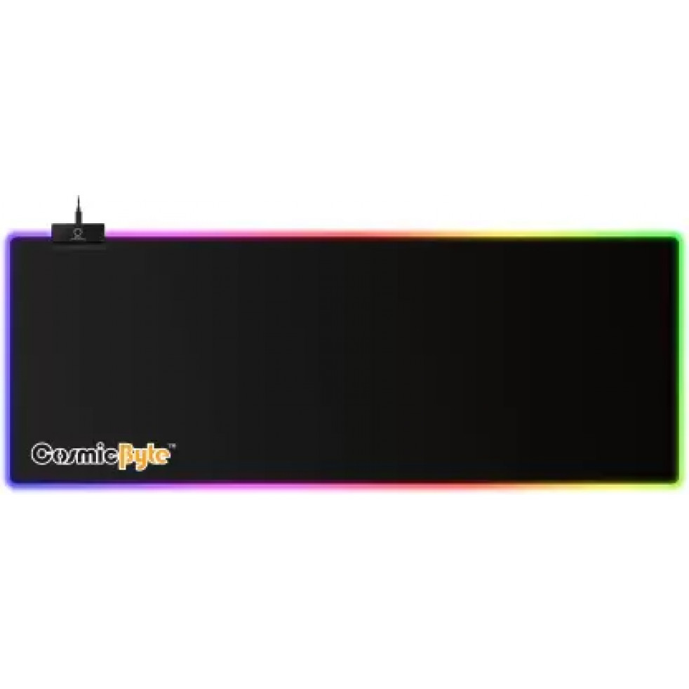 Cosmic Byte Volcano 7 Colour RGB Gaming Soft Mousepad-Black