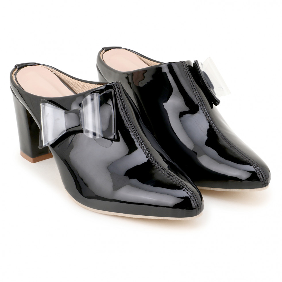 CHINRAAG Comfortable High Heel Sandal for Womens -Black