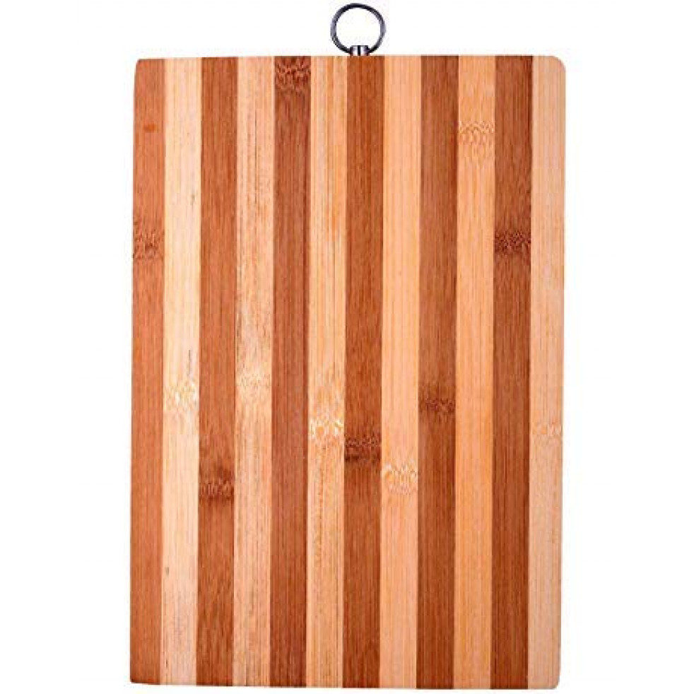 Mswc Bamboo Kitchen Cutting Board For Healthy Cooking (20X30 Cm, Brown)