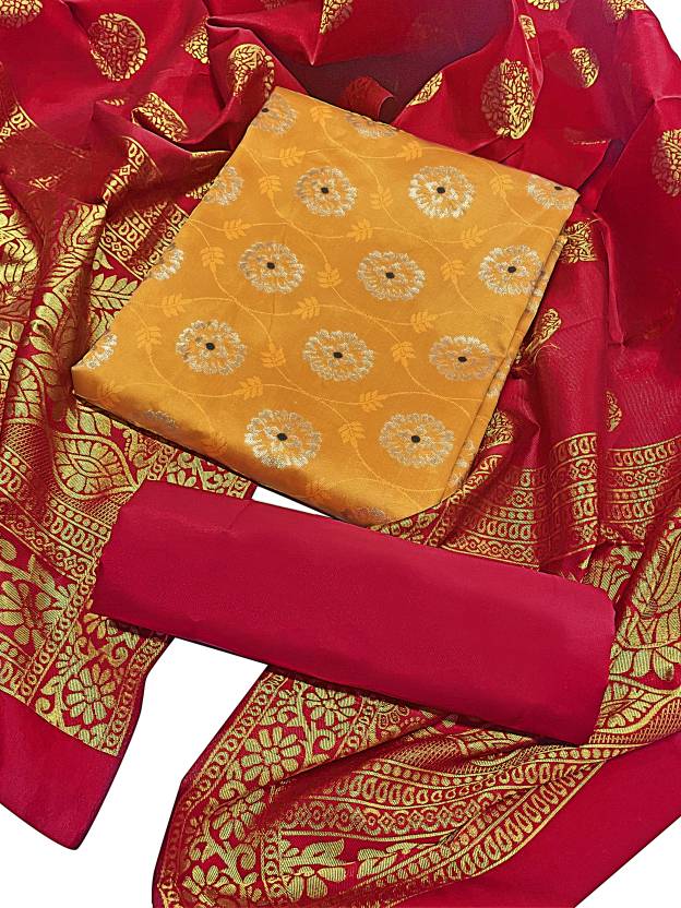 Ulltron  Jacquard Self Design Salwar Suit Material