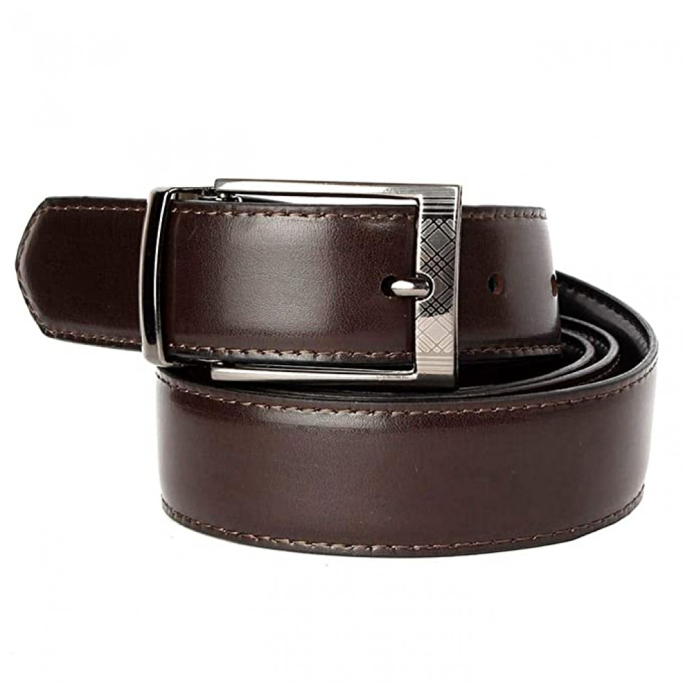 Sheejai Men'S Artificial Leather Belt (Brown)