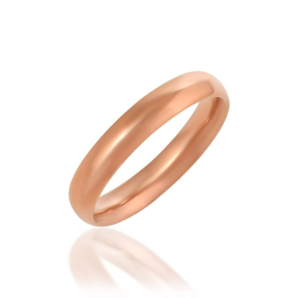 Zumrut Solid and High Gauge Glossy with Copper Band Tamba Ring