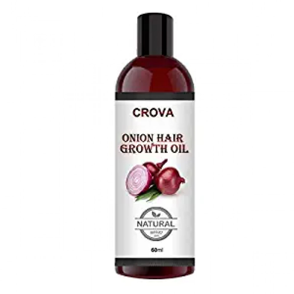 Crova Onion Hair Oil for Hair Growth,Hair Fall Control Hair Oil For Women & Men (60ML)