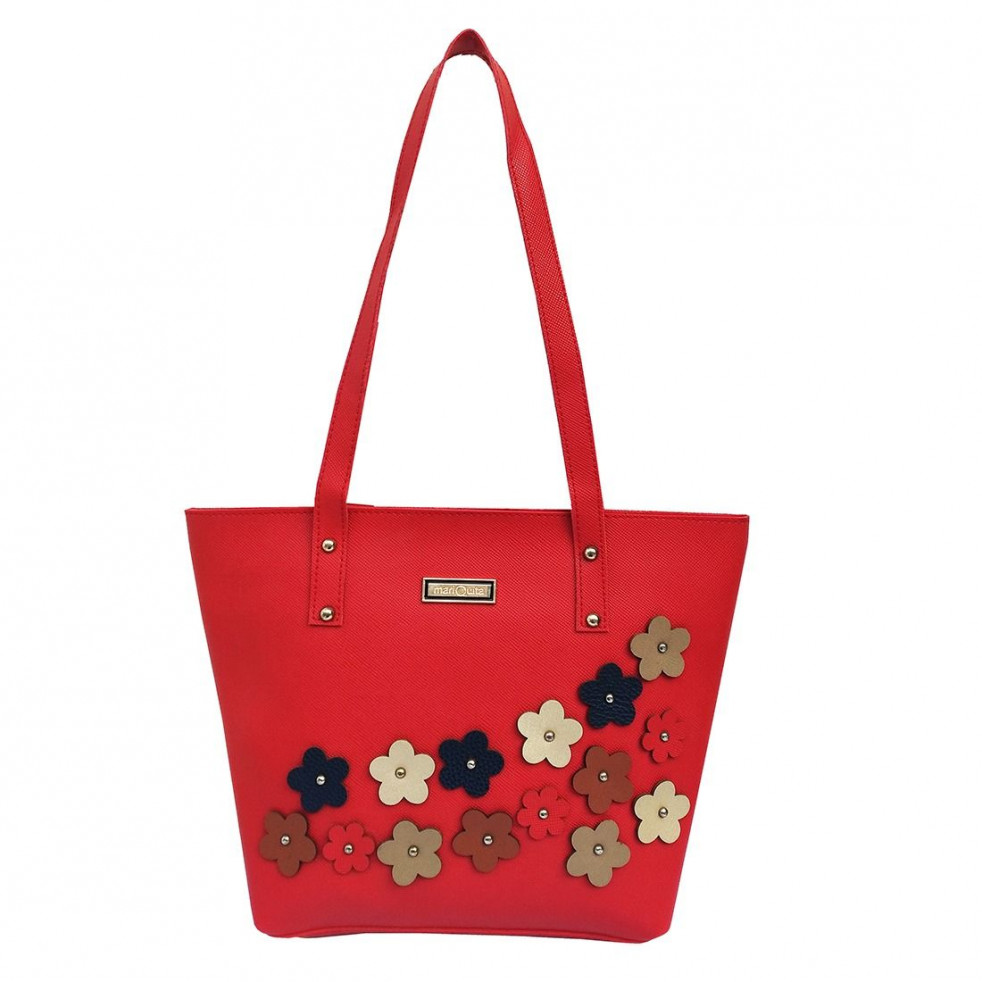 Japrac Shopping Floral Red Mariquita Handbags