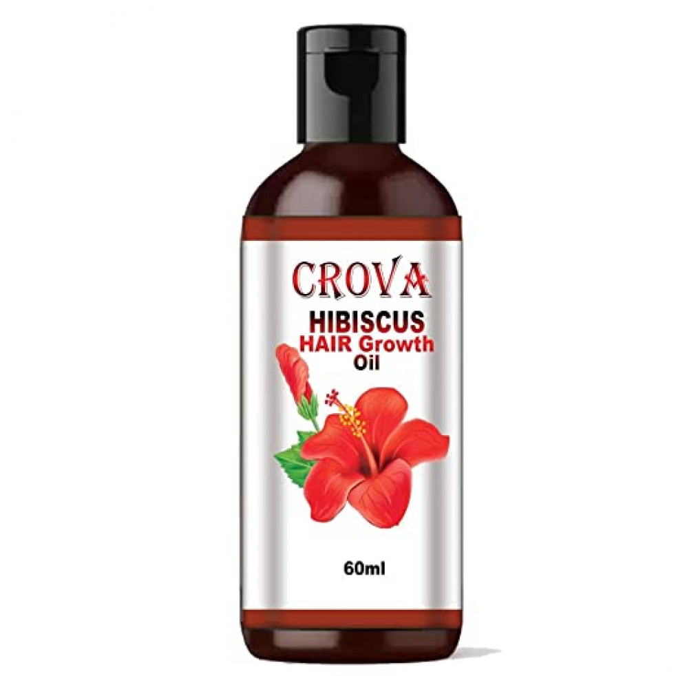 Crova Hibiscus Hair Growth Oil With Blend Of Essential Oils For Hair Growth (60 ml)