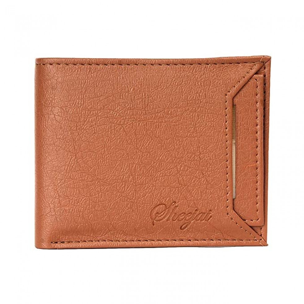 Sheejai Men'S Light Weight Leather Wallet In Light Brown