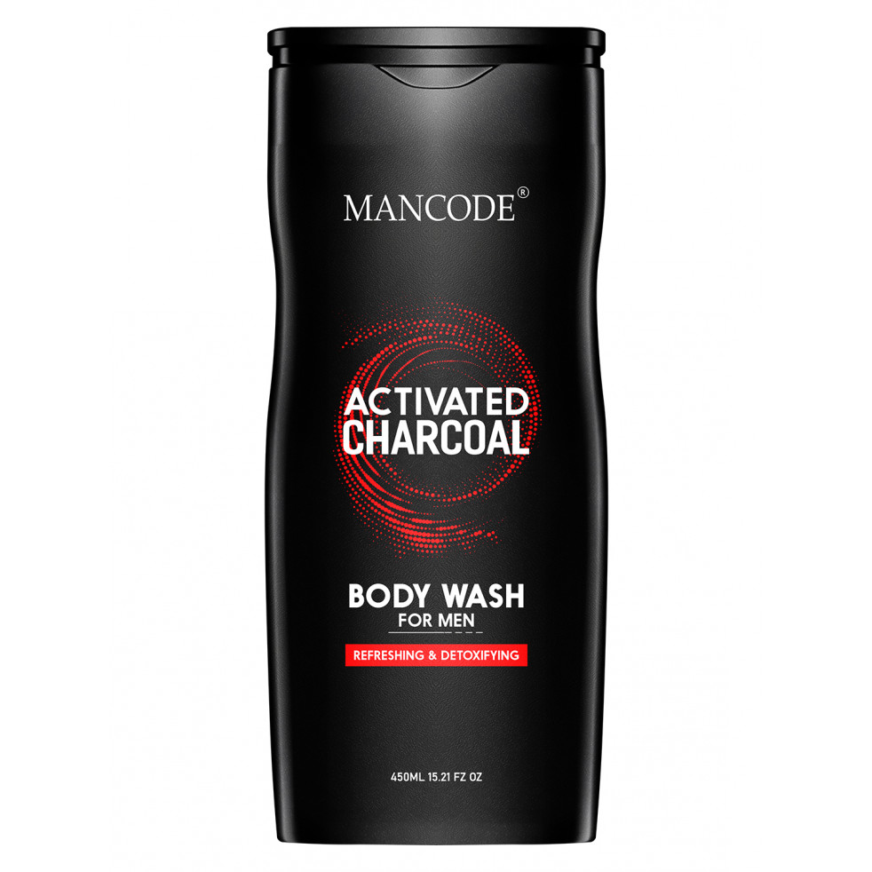 Man Code Activated Charcoal Refreshing & Detoxifying Body Wash for Men 450 ml