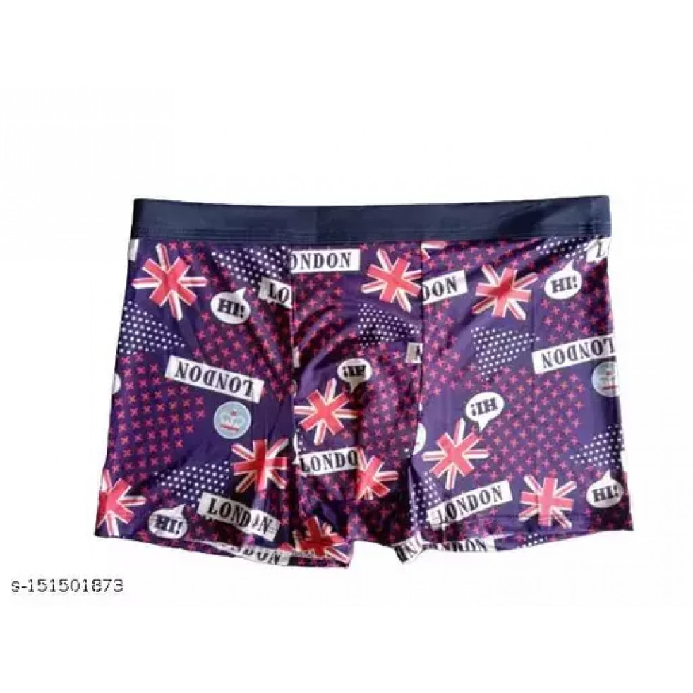 men printed underwear trunk pack of 2