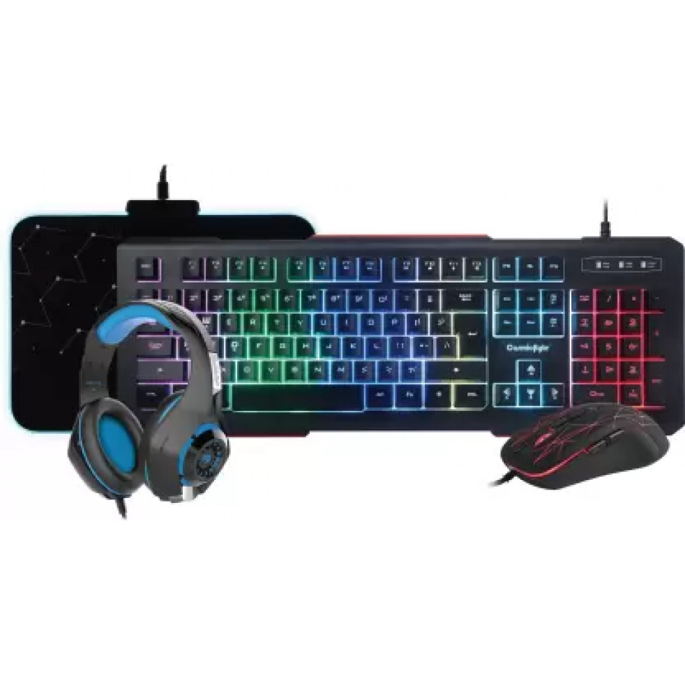 Cosmic Byte Solar Combo of Gaming Accessory Kit (Black, For PC)