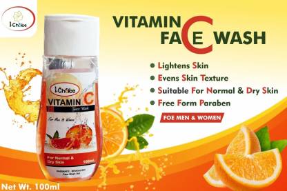 I-Choice Vitamin C With Turmeric Facewash For Men & Women All Skin Types - 100 Ml