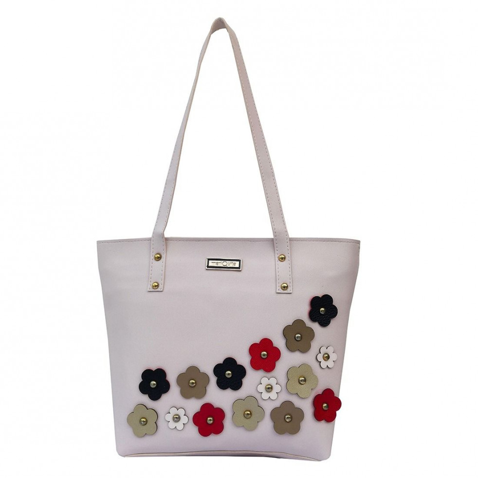 Japrac Shopping Floral White Mariquita Handbags