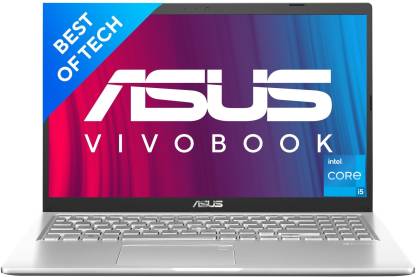 ASUS Vivobook 15 Core i5 11th Gen 1135G7 - (8 GB/512 GB SSD/Windows 11 Home) X515EA-EJ522WS Thin and Light Laptop  (15.6 Inch, Transparent Silver, 1.80 kg, With MS Office)