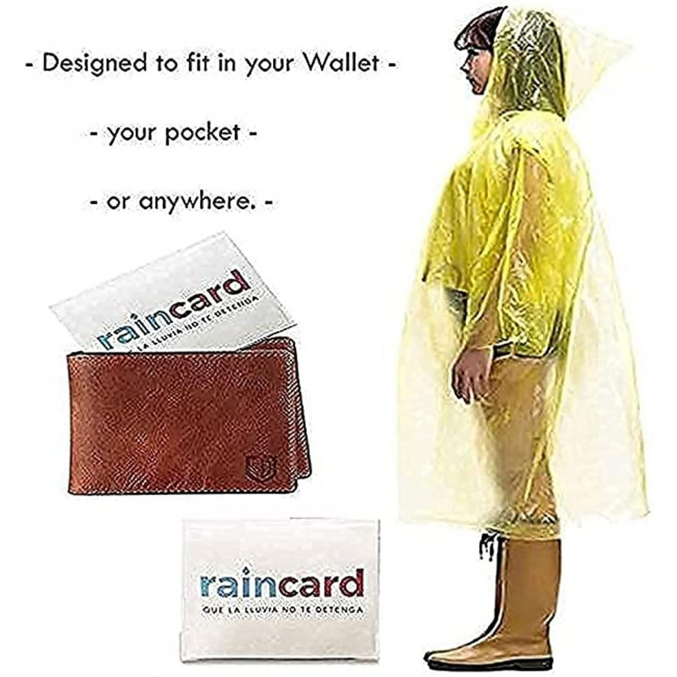 Emergency Rain Coat Yellow - Multi Colour (Pack Of 3)
