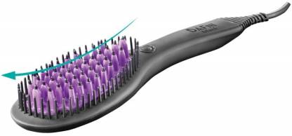 Connectwide Ceramic Brush-The Original Hair Straightening Ceramic Brush CW-708 Hair StraightenerÃ¯Â¿Â½(Light Black)