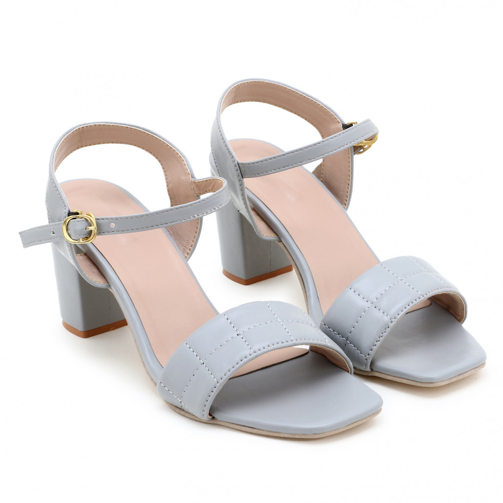 CHINRAAG Comfortable High Heel Sandal for Womens -Grey
