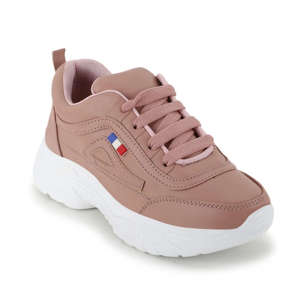 Chinraag Women And Girl Casual Shoes Synthetic Material Sneaker-Peach