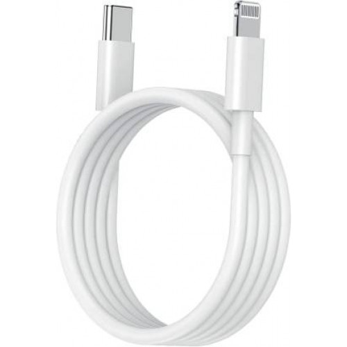 MAK Lightning Cable 2 A 1 m 20 W PD Fast Charging USB C to Lightning Compatible with iPhone X,11,12,13Â Â (Compatible with Compatible with All iPhones - X, 11, 12, 13, PRO MAX Series, iPad & iPod, White, One Cable)