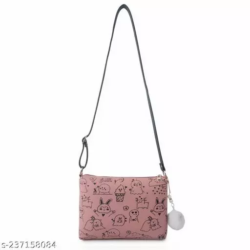 Lookout fashion women sling bag cute (Pink)
