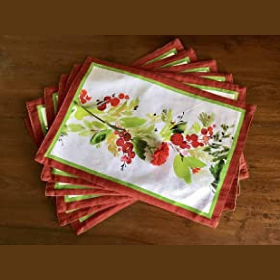 Tara Sparkling Homes Premium Cotton Table Mats For Dining Table